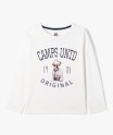 Tee-shirt fille à manches longues avec motif chien - Camps United